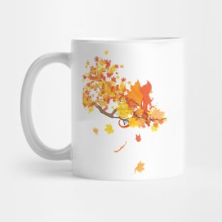 Autumn Leaves Dragon Mug